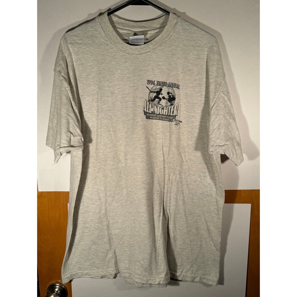 Vintage 1996 10th Annual All Nighter Bedford Indiana Murray Forest Park Shirt XL